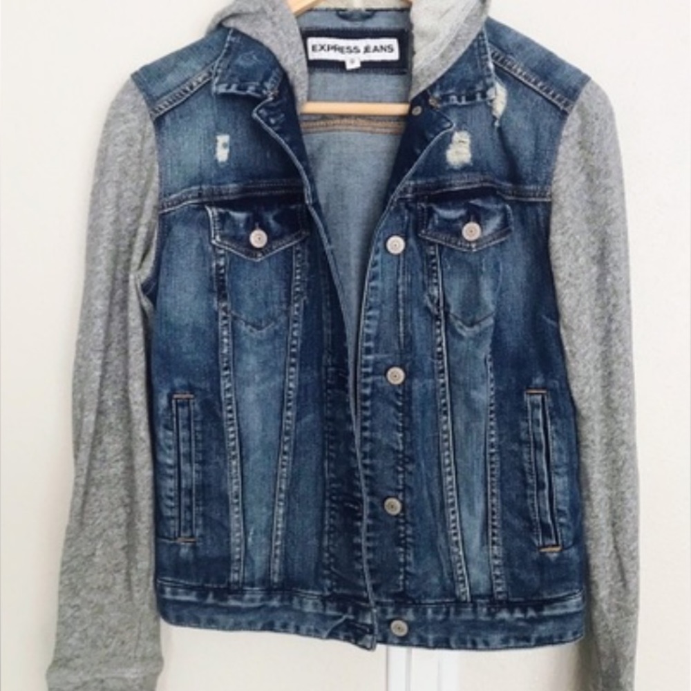 Express - Denim/sweatshirt jacket
